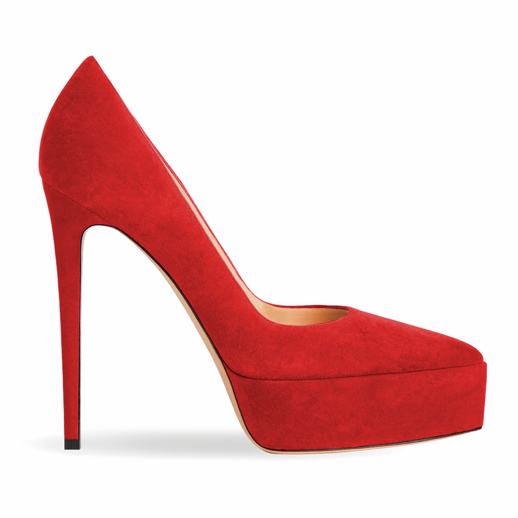 Identità Décolleté JIMENA SCAMOSCIATO ROSSO