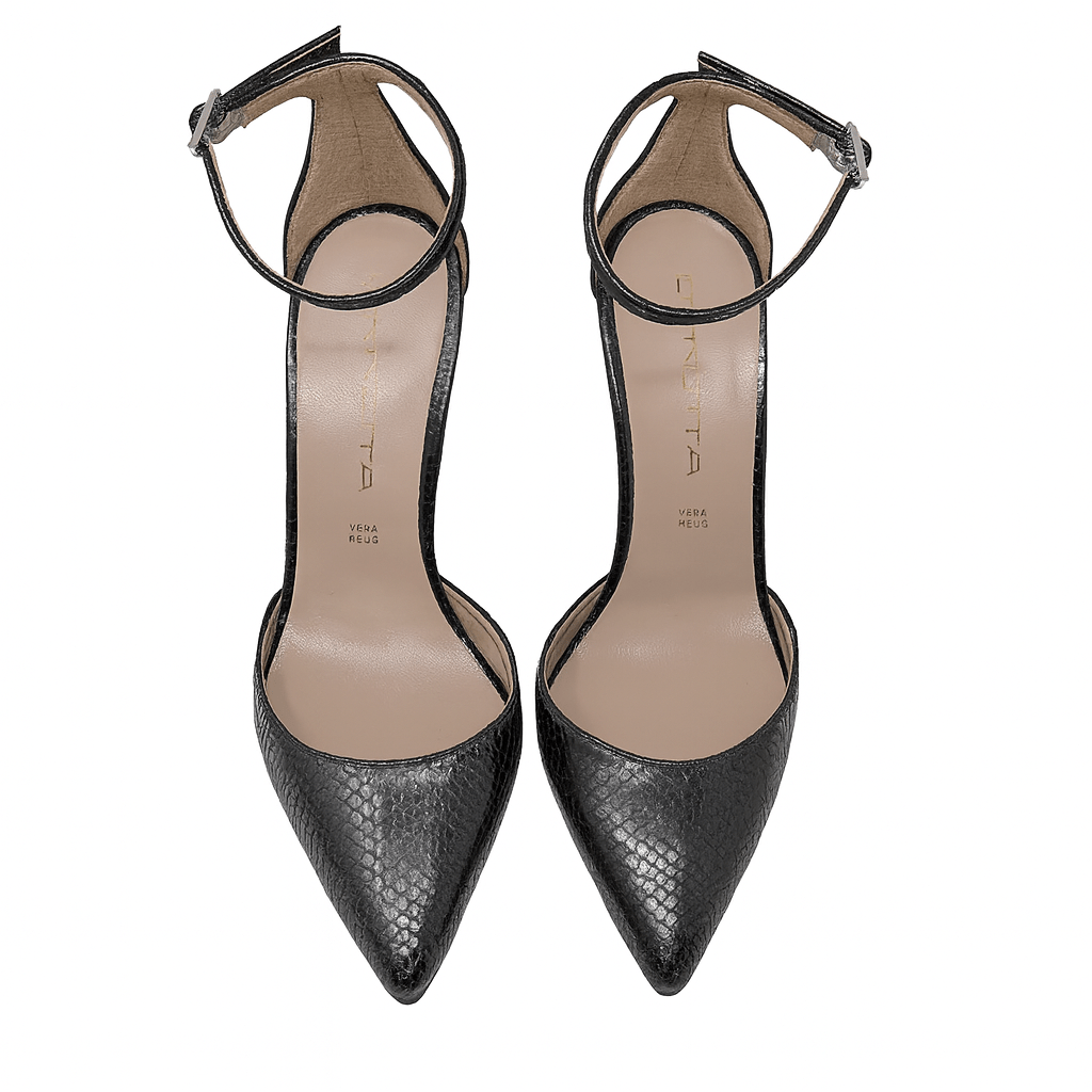 Identità Décolleté Slingback GIORGIA LAMINATO NERO