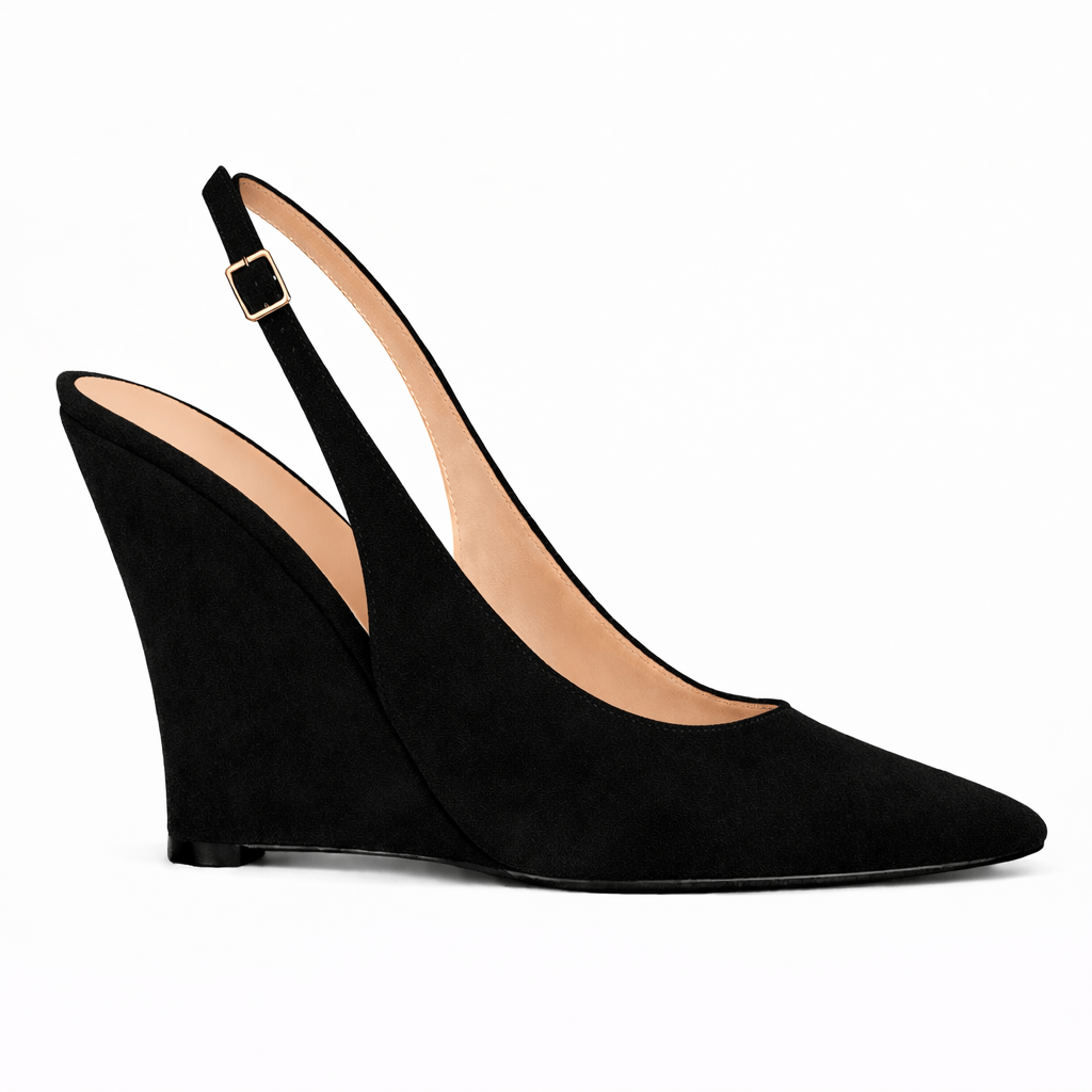 Identità Décolleté Slingback PAULINA CAMOSCIO NERO