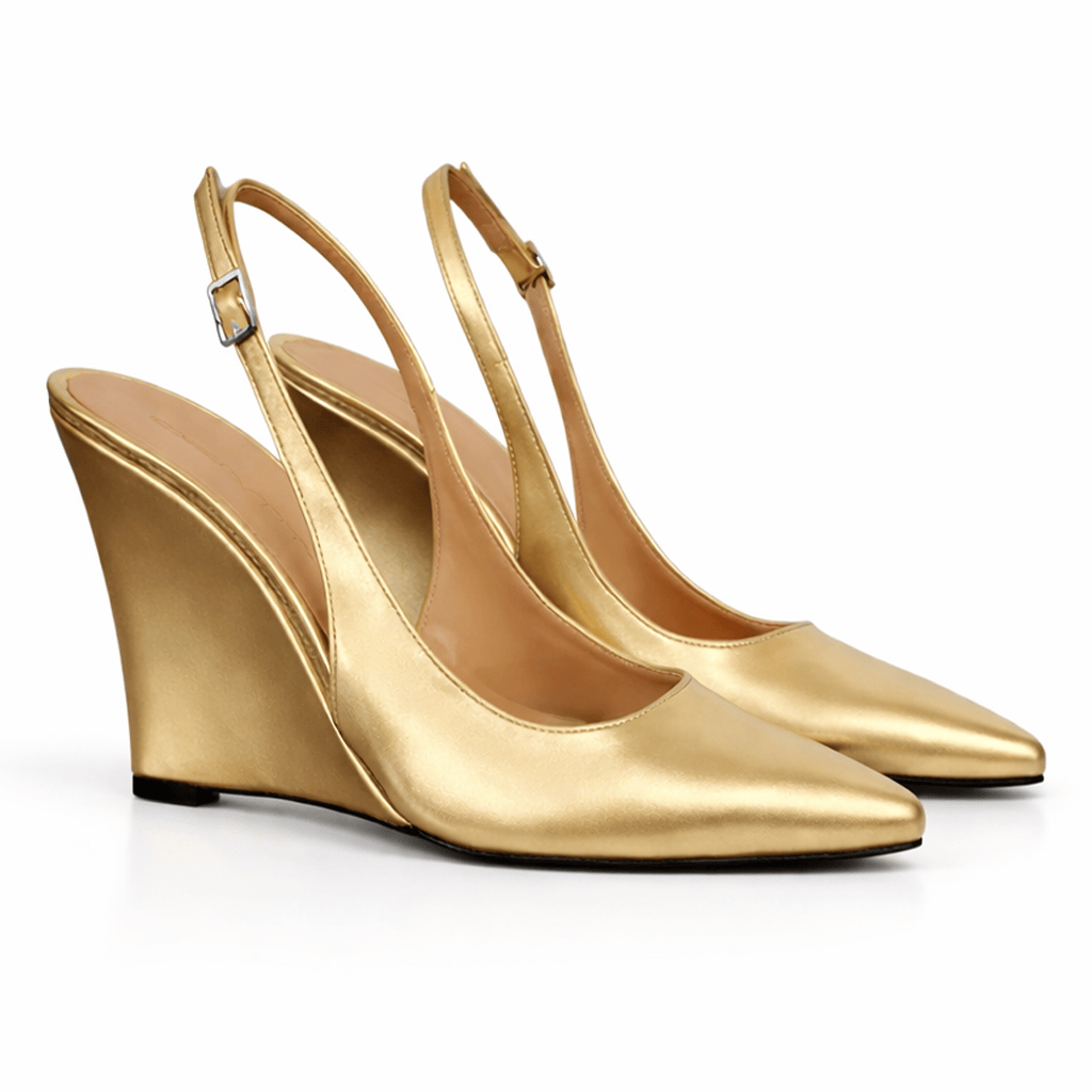 Identità Décolleté Slingback PAULINA LAMINATO ORO
