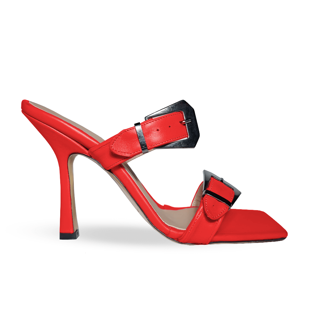 Identità Mules KIM PELLE ROSSO