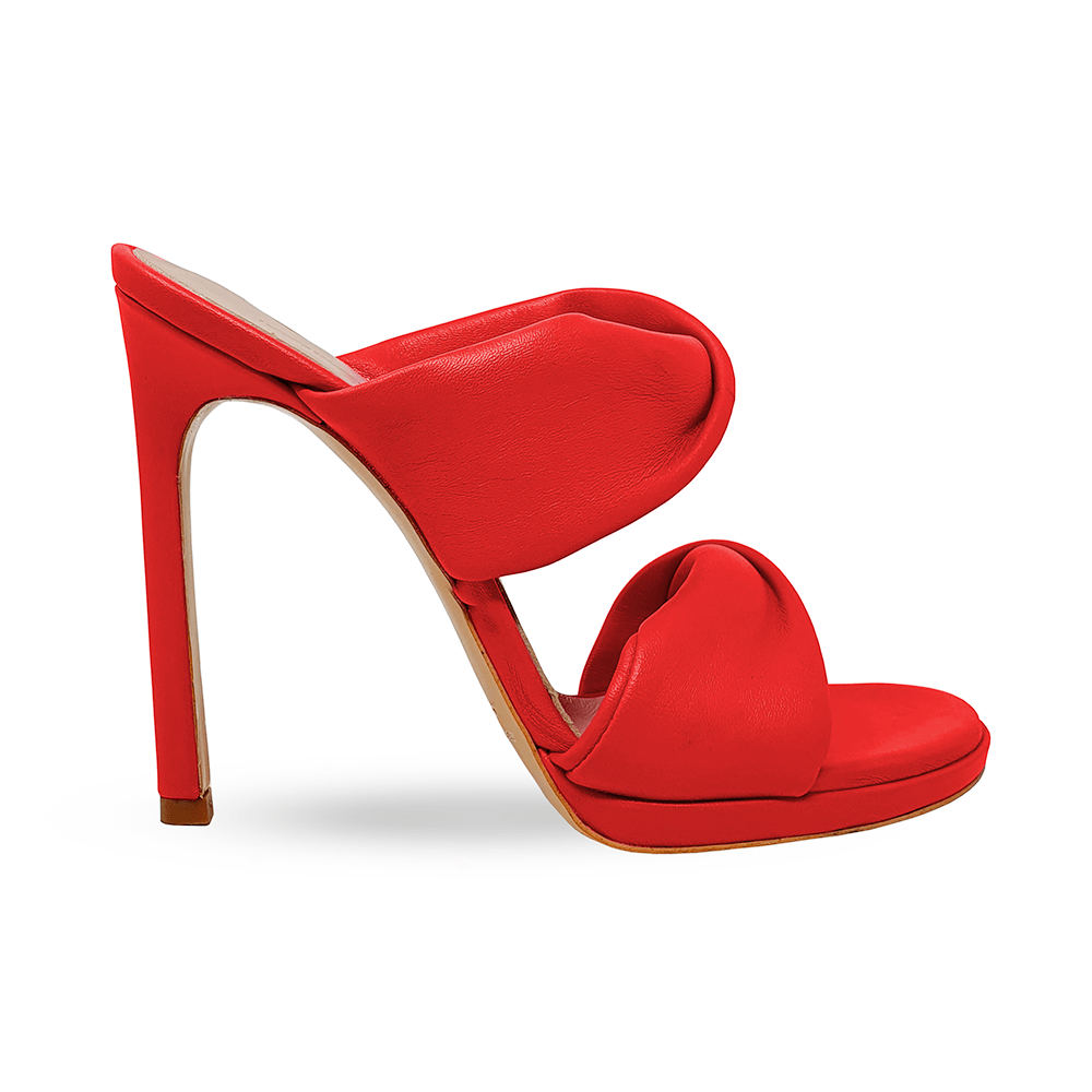 Identità Mules MATILDE PELLE ROSSO