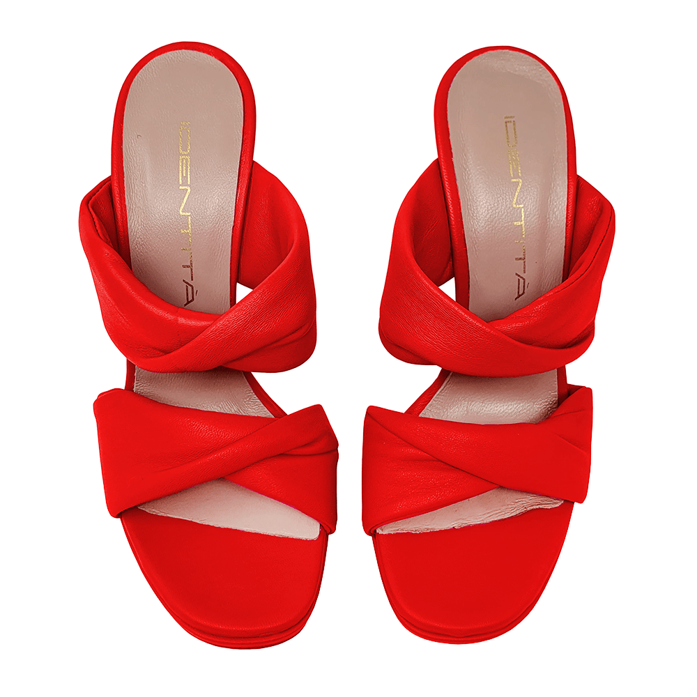 Identità Mules MATILDE PELLE ROSSO