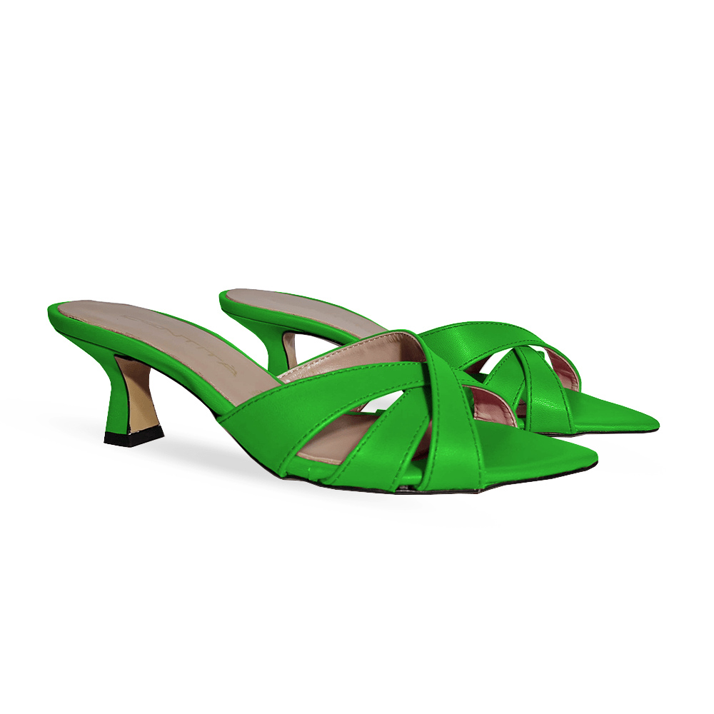 Identità Mules SOHA PELLE VERDE