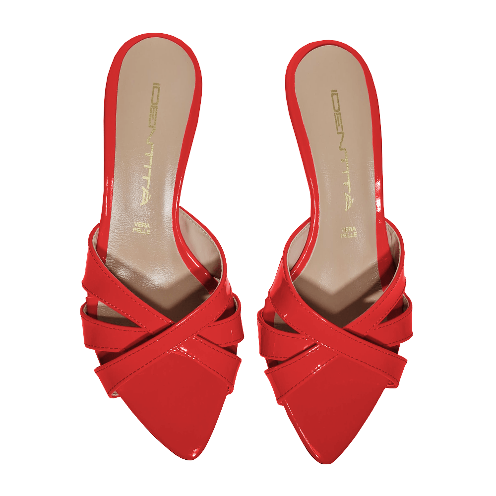 Identità Mules SOHA VERNICE ROSSO