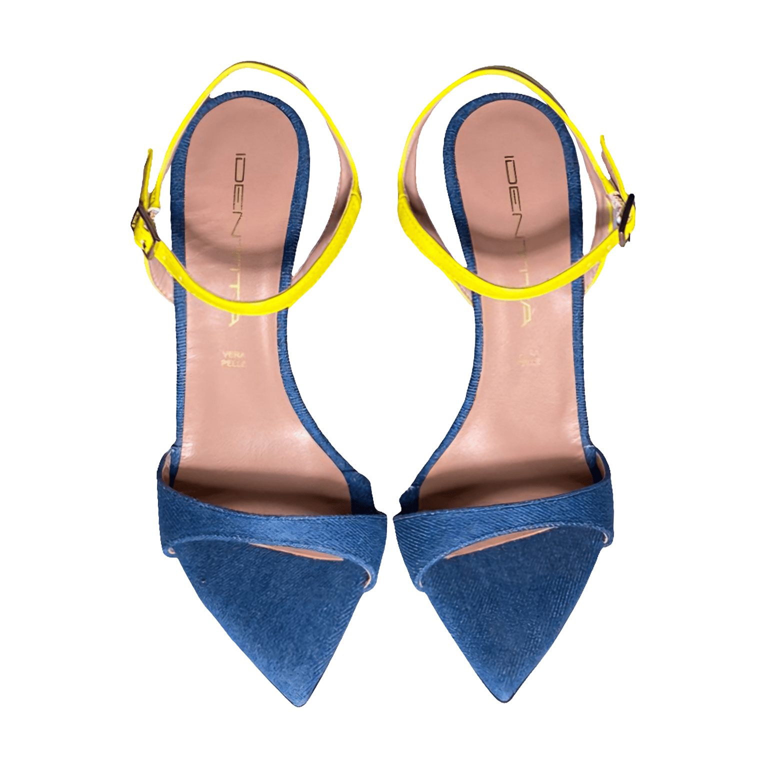 Identità Sandali BRIONY DENIM/GIALLO