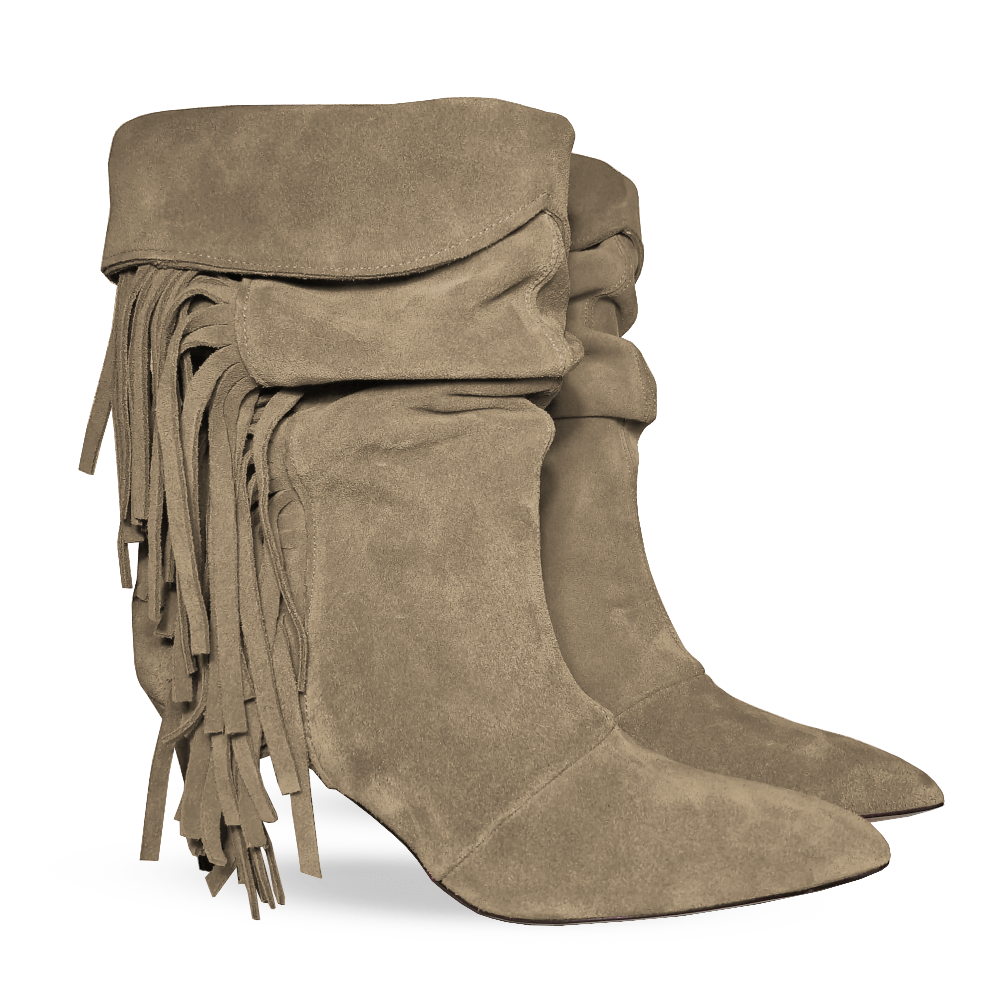 Identità Stivaletti BRIGIDA SCAMOSCIATO CREMA