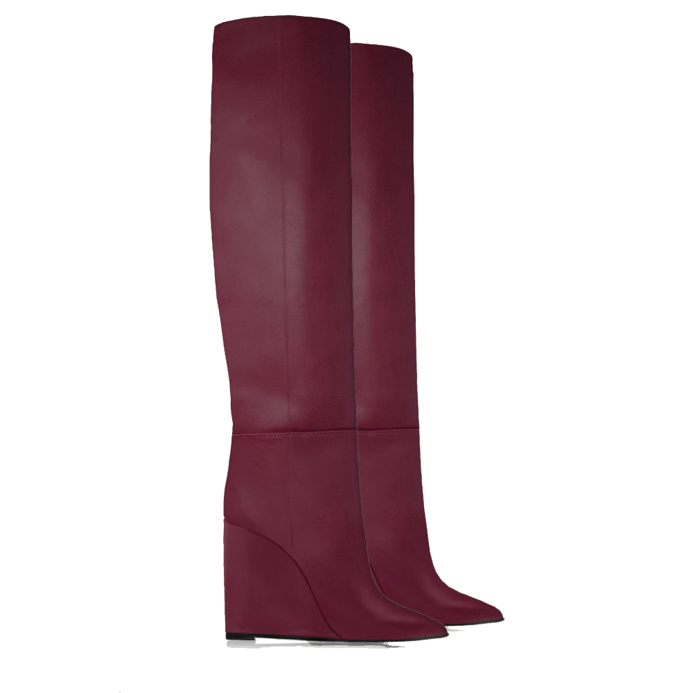 Identità Stivali FARAH PELLE BORDEAUX