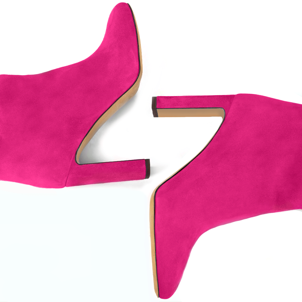 Identità Stivali GINEVRA SCAMOSCIATO FUCSIA