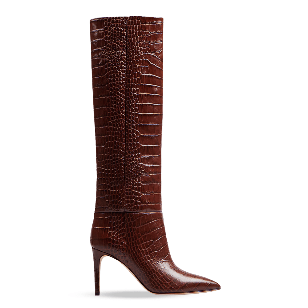 Identità Stivali IVORY STAMPA COCCO MARRONE