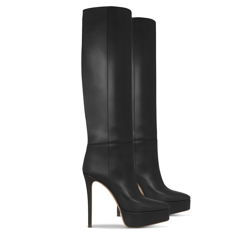 Identità Stivali LUCREZIA PELLE NERO