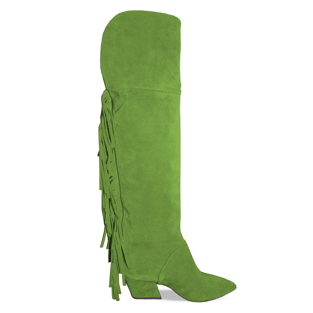 Identità Stivali VALENTINE SCAMOSCIATO VERDE