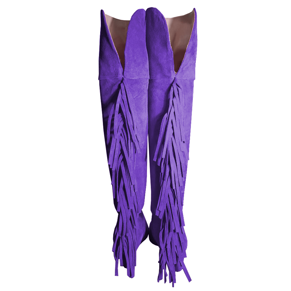 Identità Stivali VALENTINE SCAMOSCIATO VIOLA