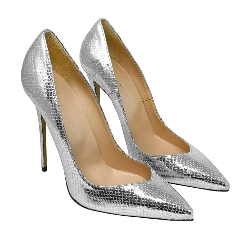 Identità Decollete BLAIR PITONATO ARGENTO