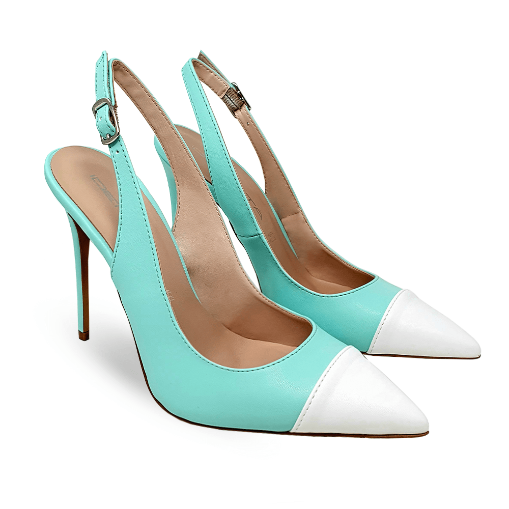 Identità Décolleté Slingback TAKA PELLE TIFFANY/BIANCO