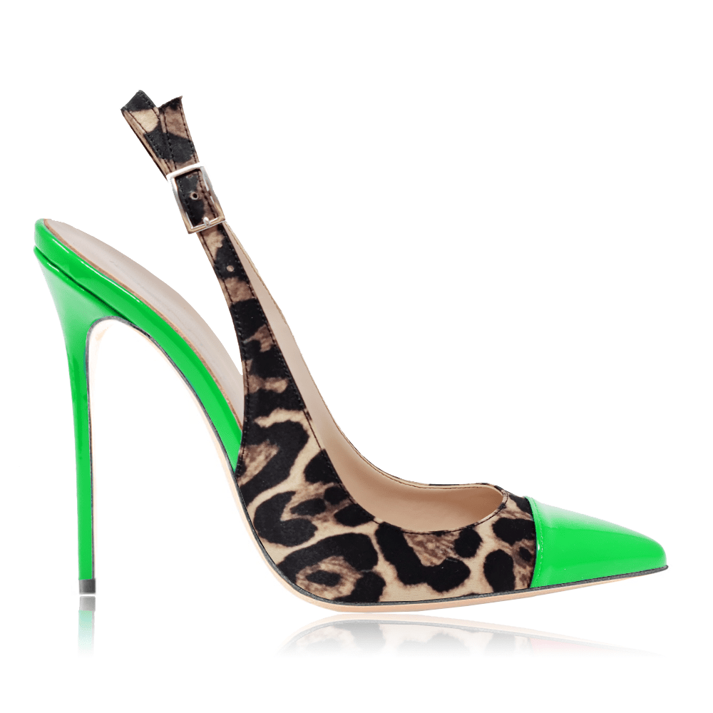 Identità Décolleté Slingback TAKA RASO ANIMALIER