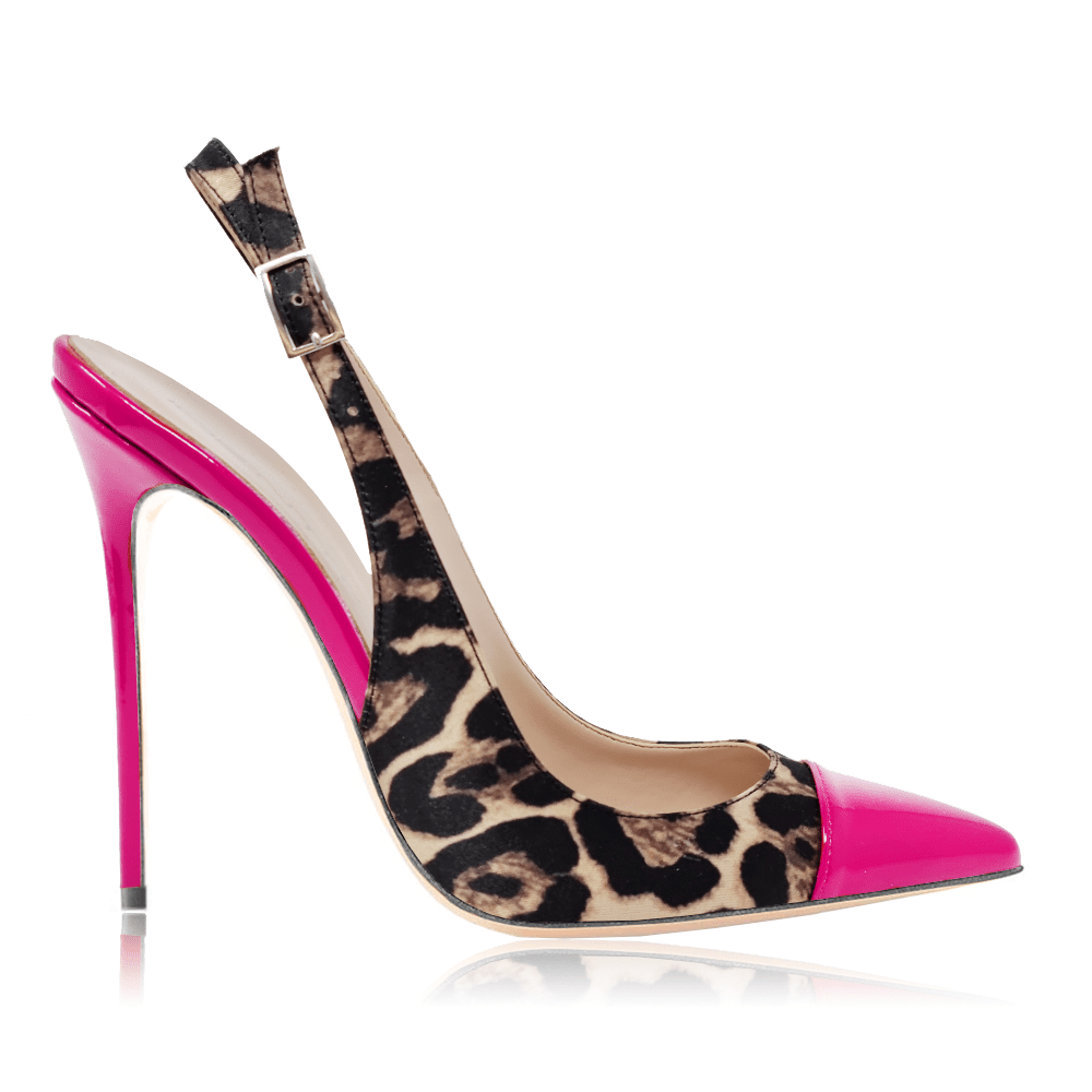 Identità Décolleté Slingback TAKA RASO ANIMALIER