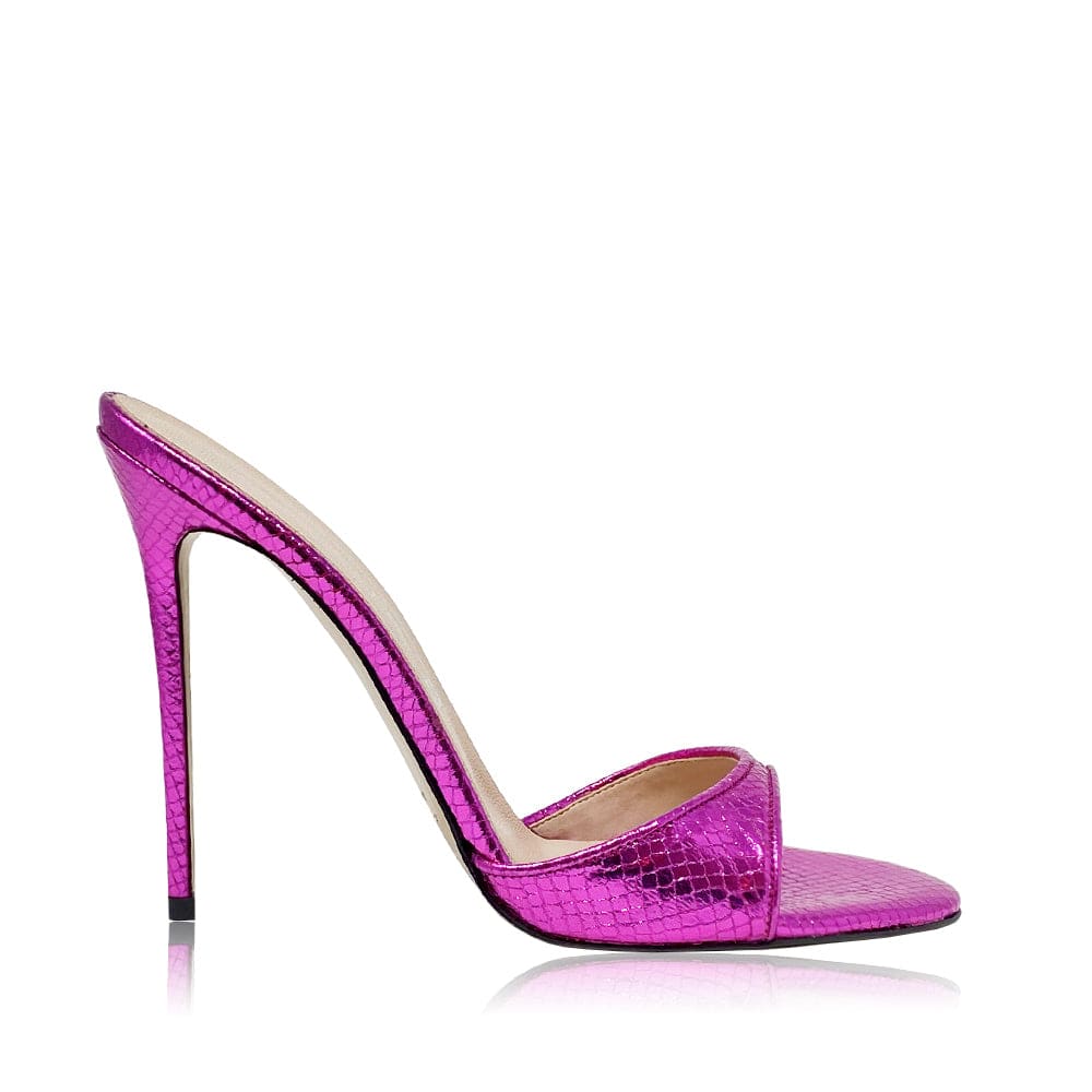 Identità Mule JILL LAMINATO FUCSIA