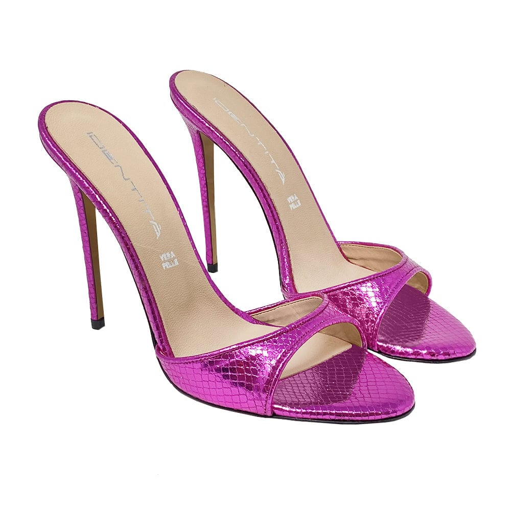 Identità Mule JILL LAMINATO FUCSIA