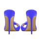 Identità Mules ELEONOR PELLE BLU