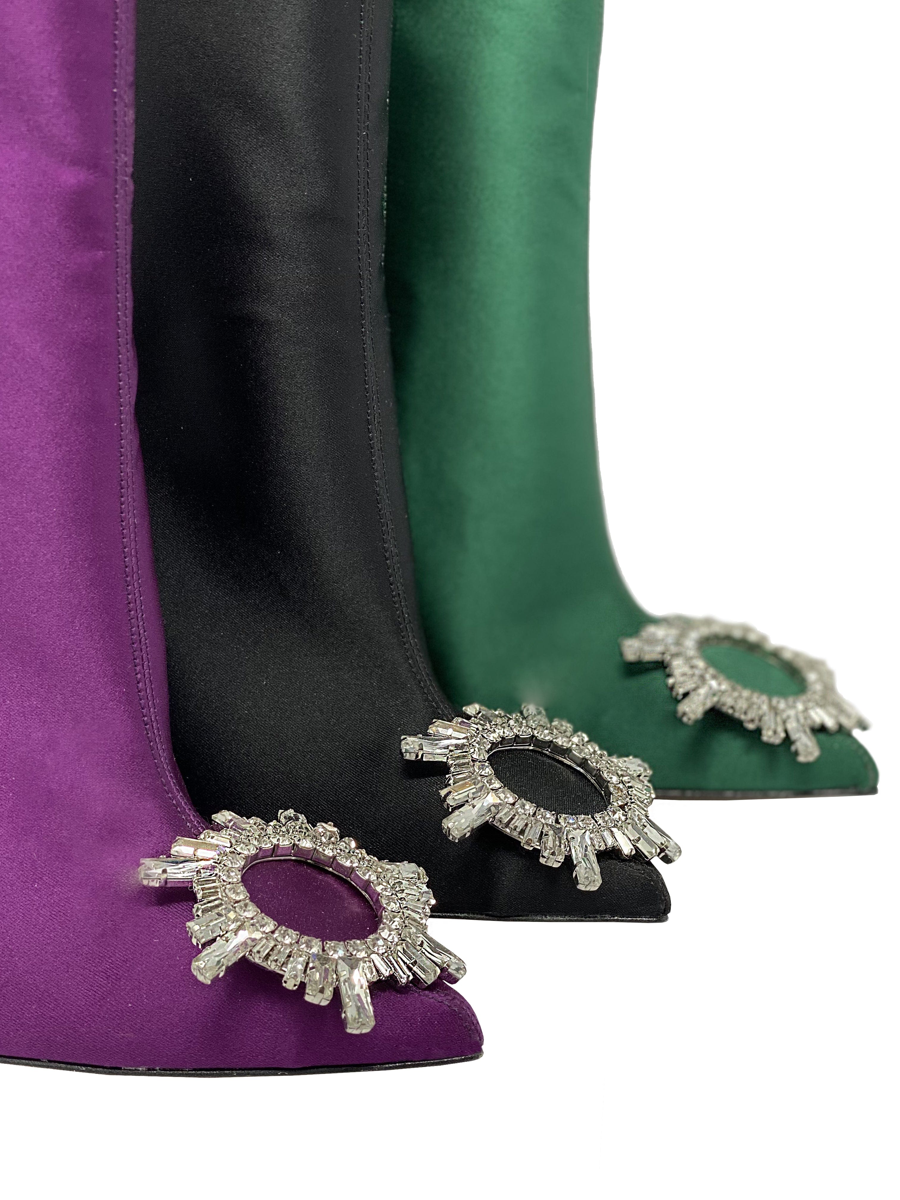 Identità Stivaletti AURA RASO VIOLA