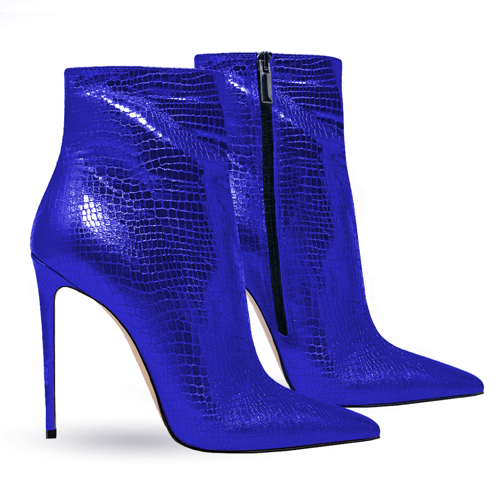 Identità Stivaletti MIRELLE LAMINATO BLU