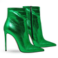 Identità Stivaletti MIRELLE LAMINATO VERDE
