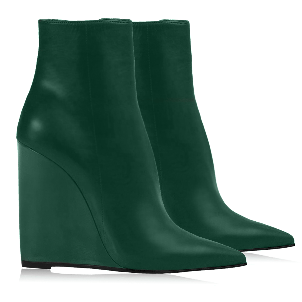 Identità Stivaletti WANDA PELLE VERDE