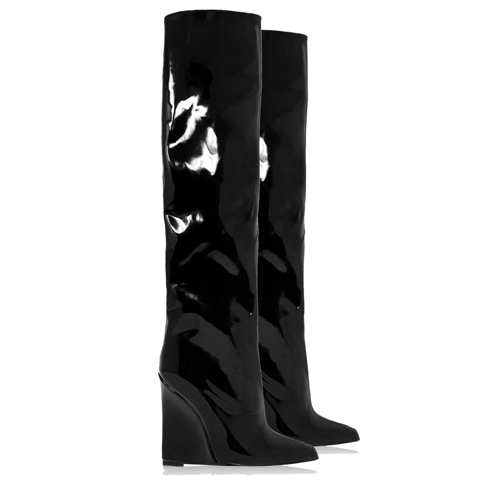 Identità Stivali FARAH VERNICE NERO