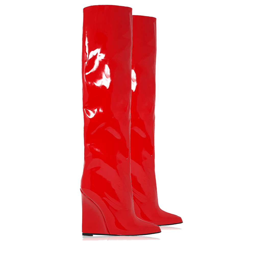 Identità Stivali FARAH VERNICE ROSSO