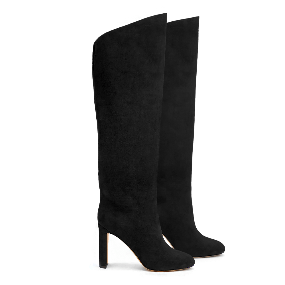 Identità Stivali GINEVRA SCAMOSCIATO NERO