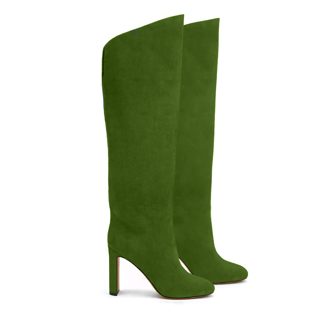 Identità Stivali GINEVRA SCAMOSCIATO VERDE