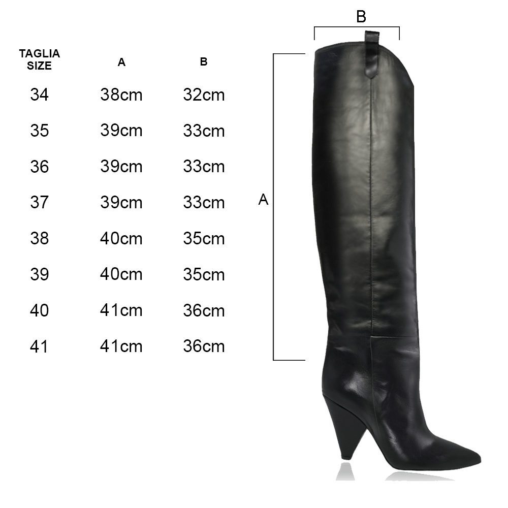 Identità Stivali GLORY PELLE NERO