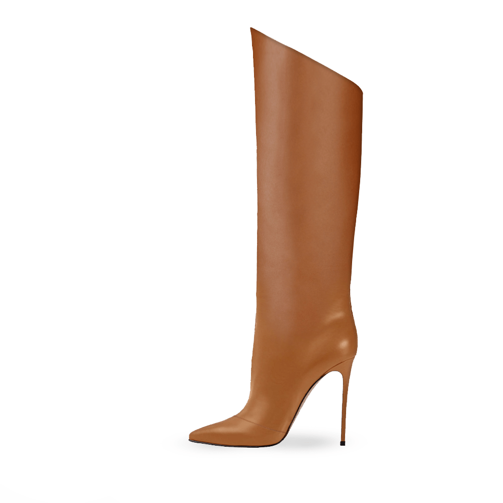 Identità Stivali TASHA PELLE MARRONE